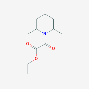 molecular formula C11H19NO3 B2910854 Ethyl 2-(2,6-dimethylpiperidin-1-yl)-2-oxoacetate CAS No. 141109-44-6