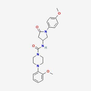 4-(2-methoxyphenyl)-N-[1-(4-methoxyphenyl)-5-oxopyrrolidin-3-yl]piperazine-1-carboxamide