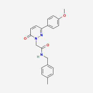 2-[3-(4-methoxyphenyl)-6-oxopyridazin-1-yl]-N-[(4-methylphenyl)methyl]acetamide