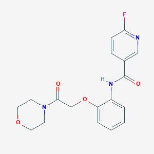 6-Fluoro-N-[2-(2-morpholin-4-yl-2-oxoethoxy)phenyl]pyridine-3-carboxamide