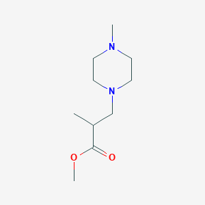 molecular formula C10H20N2O2 B2910875 Methyl 2-methyl-3-(4-methylpiperazin-1-yl)propanoate CAS No. 4151-06-8