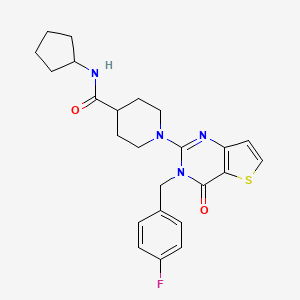 1-Ethyl-4-{[3-(3-methyl-1-benzofuran-2-yl)-1,2,4-oxadiazol-5-yl]carbonyl}piperazine