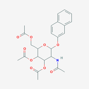 (5-Acetamido-3,4-diacetyloxy-6-naphthalen-2-yloxyoxan-2-yl)methyl acetate