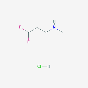 molecular formula C4H10ClF2N B2910943 (3,3-Difluoropropyl)(methyl)amine hydrochloride CAS No. 2219378-66-0
