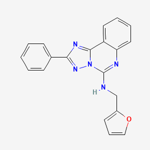 molecular formula C20H15N5O B2910963 N-[(furan-2-yl)methyl]-2-phenyl-[1,2,4]triazolo[1,5-c]quinazolin-5-amine CAS No. 902906-25-6
