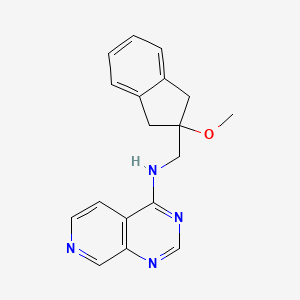 molecular formula C18H18N4O B2910996 N-[(2-methoxy-2,3-dihydro-1H-inden-2-yl)methyl]pyrido[3,4-d]pyrimidin-4-amine CAS No. 2380062-61-1