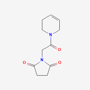 B2911007 1-[2-(3,6-Dihydro-2H-pyridin-1-yl)-2-oxoethyl]pyrrolidine-2,5-dione CAS No. 2379993-88-9