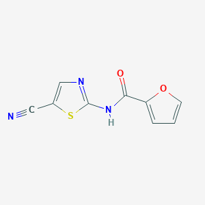 molecular formula C9H5N3O2S B2911014 N-(5-cyano-1,3-thiazol-2-yl)furan-2-carboxamide CAS No. 1251692-14-4