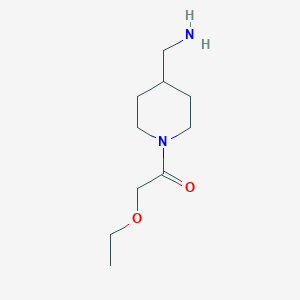 molecular formula C10H20N2O2 B2911016 1-[4-(Aminomethyl)piperidin-1-yl]-2-ethoxyethanone CAS No. 1250391-90-2