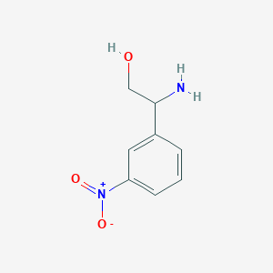 molecular formula C8H10N2O3 B2911062 2-Amino-2-(3-nitrophenyl)ethanol CAS No. 140373-78-0