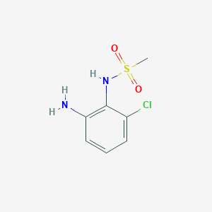 molecular formula C7H9ClN2O2S B2911076 N-(2-amino-6-chlorophenyl)methanesulfonamide CAS No. 1248124-91-5