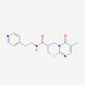 7-methyl-6-oxo-N-(2-(pyridin-4-yl)ethyl)-2,3,4,6-tetrahydropyrimido[2,1-b][1,3]thiazine-3-carboxamide