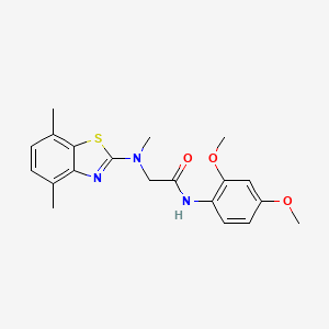 N-(2,4-dimethoxyphenyl)-2-((4,7-dimethylbenzo[d]thiazol-2-yl)(methyl)amino)acetamide
