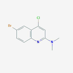 6-bromo-4-chloro-N,N-dimethylquinolin-2-amine