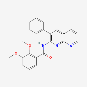 2,3-dimethoxy-N-(3-phenyl-1,8-naphthyridin-2-yl)benzamide