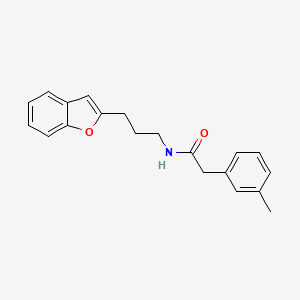 N-(3-(benzofuran-2-yl)propyl)-2-(m-tolyl)acetamide