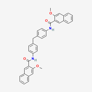 3-methoxy-N-[4-[[4-[(3-methoxynaphthalene-2-carbonyl)amino]phenyl]methyl]phenyl]naphthalene-2-carboxamide