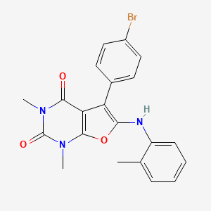5-(4-bromophenyl)-1,3-dimethyl-6-(o-tolylamino)furo[2,3-d]pyrimidine-2,4(1H,3H)-dione