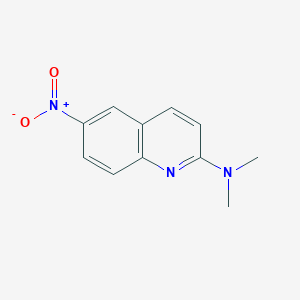 molecular formula C11H11N3O2 B2911127 N,N-dimethyl-6-nitroquinolin-2-amine CAS No. 37041-42-2