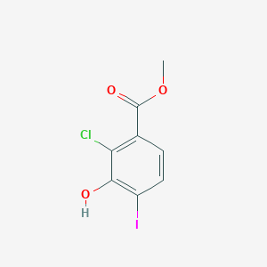 molecular formula C8H6ClIO3 B2911145 Methyl 2-chloro-3-hydroxy-4-iodobenzoate CAS No. 2097137-43-2