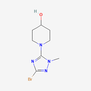 1-(3-bromo-1-methyl-1H-1,2,4-triazol-5-yl)piperidin-4-ol