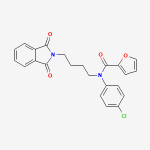 N-(4-chlorophenyl)-N-(4-(1,3-dioxoisoindolin-2-yl)butyl)furan-2-carboxamide