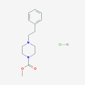 Methyl 4-(2-phenylethyl)piperazine-1-carboxylate;hydrochloride