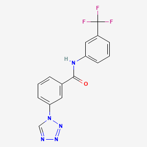 3-(tetrazol-1-yl)-N-[3-(trifluoromethyl)phenyl]benzamide