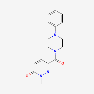 2-Methyl-6-(4-phenylpiperazine-1-carbonyl)pyridazin-3-one
