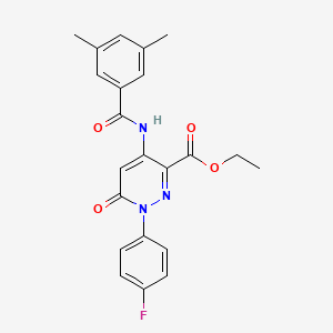 Ethyl 4-(3,5-dimethylbenzamido)-1-(4-fluorophenyl)-6-oxo-1,6-dihydropyridazine-3-carboxylate