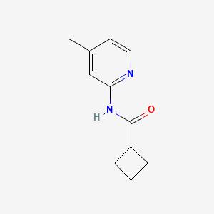 molecular formula C11H14N2O B2911221 N-(4-methylpyridin-2-yl)cyclobutanecarboxamide CAS No. 666214-37-5