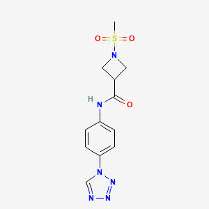 N-(4-(1H-tetrazol-1-yl)phenyl)-1-(methylsulfonyl)azetidine-3-carboxamide
