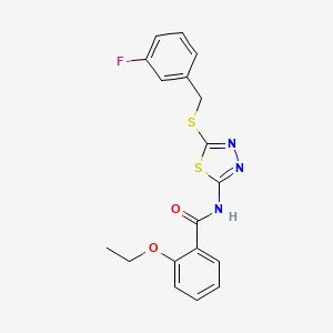 2-ethoxy-N-(5-((3-fluorobenzyl)thio)-1,3,4-thiadiazol-2-yl)benzamide