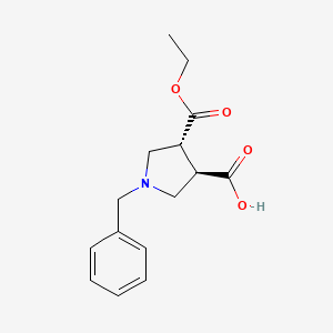 trans-1-Benzyl-4-(ethoxycarbonyl)pyrrolidine-3-carboxylic acid