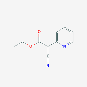 molecular formula C10H10N2O2 B2911230 Ethyl 2-cyano-2-(pyridin-2-yl)acetate CAS No. 59601-57-9