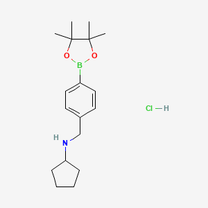4-(N-Cyclopentylaminomethyl)phenylboronic acid, pinacol ester, HCl