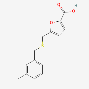 5-{[(3-Methylbenzyl)thio]methyl}-2-furoic acid