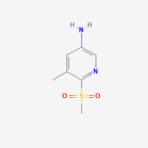 5-Methyl-6-(methylsulfonyl)pyridin-3-amine