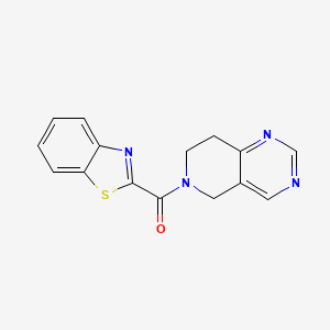 molecular formula C15H12N4OS B2911245 benzo[d]thiazol-2-yl(7,8-dihydropyrido[4,3-d]pyrimidin-6(5H)-yl)methanone CAS No. 1797085-29-0