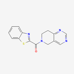 B2911245 benzo[d]thiazol-2-yl(7,8-dihydropyrido[4,3-d]pyrimidin-6(5H)-yl)methanone CAS No. 1797085-29-0