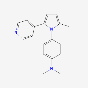 N,N-Dimethyl-4-(2-methyl-5-pyridin-4-ylpyrrol-1-yl)aniline