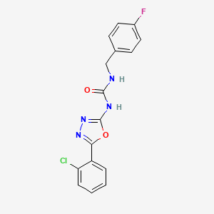 1-(5-(2-Chlorophenyl)-1,3,4-oxadiazol-2-yl)-3-(4-fluorobenzyl)urea