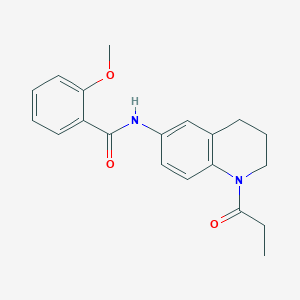 2-methoxy-N-(1-propionyl-1,2,3,4-tetrahydroquinolin-6-yl)benzamide