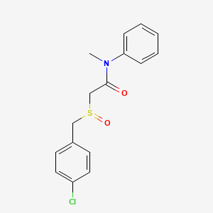2-[(4-chlorobenzyl)sulfinyl]-N-methyl-N-phenylacetamide