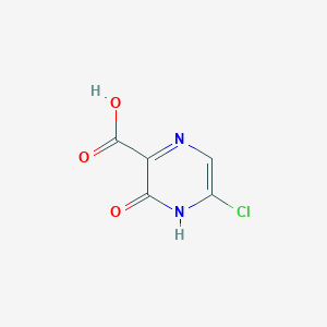 molecular formula C5H3ClN2O3 B2911277 5-chloro-3,4-dihydro-3-oxo-2-Pyrazinecarboxylic acid CAS No. 150718-29-9