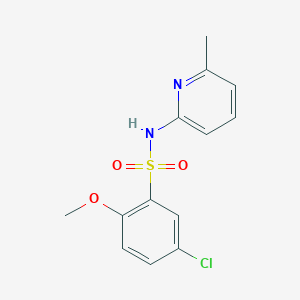 5-chloro-2-methoxy-N-(6-methylpyridin-2-yl)benzenesulfonamide