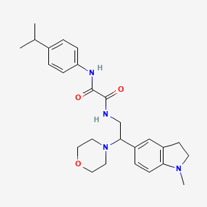 N1-(4-isopropylphenyl)-N2-(2-(1-methylindolin-5-yl)-2-morpholinoethyl)oxalamide