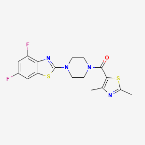 (4-(4,6-Difluorobenzo[d]thiazol-2-yl)piperazin-1-yl)(2,4-dimethylthiazol-5-yl)methanone