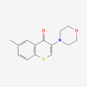 molecular formula C14H15NO2S B2911357 6-methyl-3-morpholino-4H-thiochromen-4-one CAS No. 895798-05-7