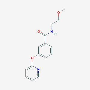 molecular formula C15H16N2O3 B2911363 N-(2-methoxyethyl)-3-(pyridin-2-yloxy)benzamide CAS No. 1797141-27-5